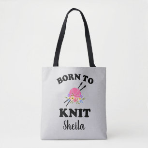 Bolso De Tela Nacido en Knitter Knitter Knitting