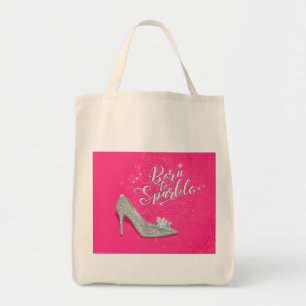 Bolso De Tela Nacido en la espuma Cenicienta Purpurina zapatilla