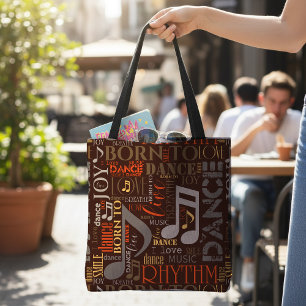 Bolso De Tela Nacido para Bailar Brown ID277