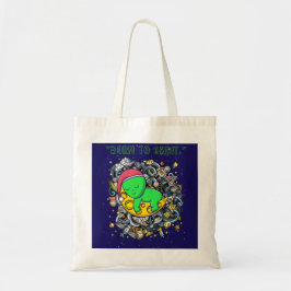 Bolso De Tela nacido para orbitar alienígena durmiendo