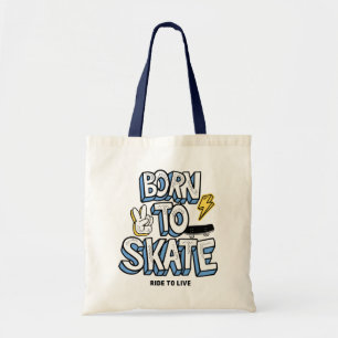 Bolso De Tela Nacido para patinar en bicicleta para vivir