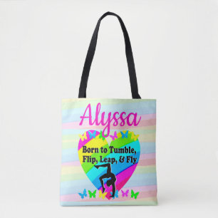 BOLSO DE TELA NACIDO PARA SER UNA REINA DE TUMBLING
