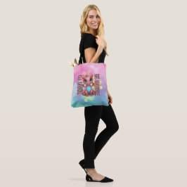 Bolso De Tela Nacido para ser único Lindo dragón rosa – Inspirad