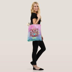 Bolso De Tela Nacido para ser único Lindo dragón rosa – Inspirad