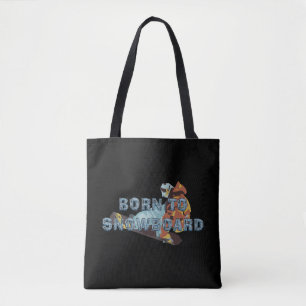 BOLSO DE TELA NACIDO PARA SNOWBOARD