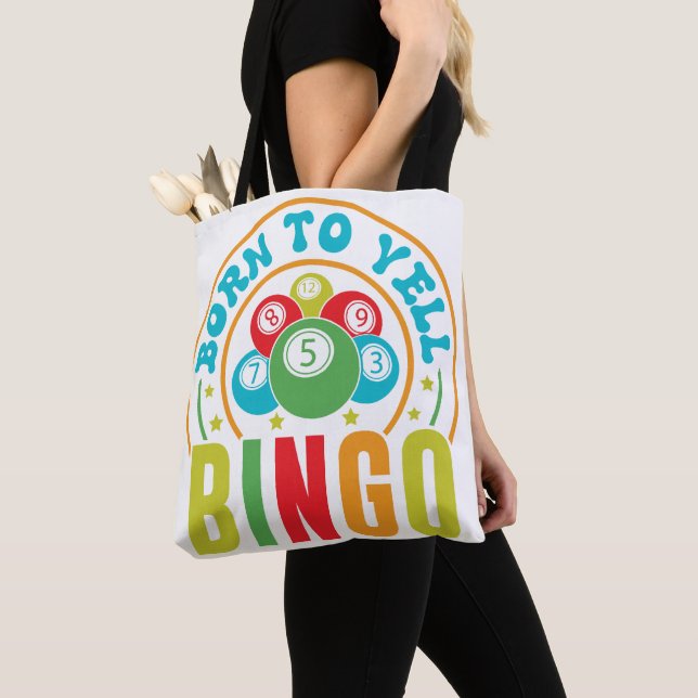 Bolso De Tela Nacido para Yell Bingo (Detalle)
