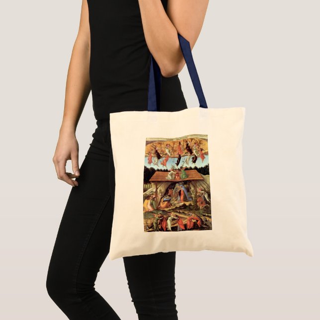 Bolso De Tela Nacimiento de Cristo por Botticelli, Navidades Nat (Anverso (producto))