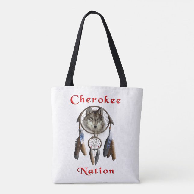 Bolso De Tela Nación de Cherokee (Reverso)