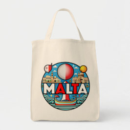 Bolso De Tela Nación de las Islas del Mediterráneo de Malta
