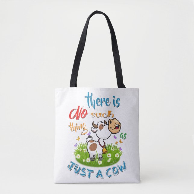 Bolso De Tela NADA Como SÓLO UNA VACA (Anverso)