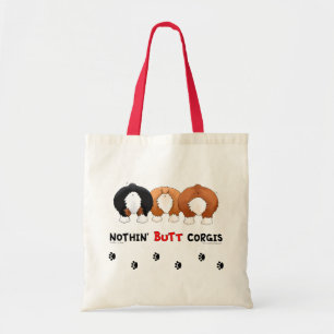 Bolso De Tela Nada empalma Corgis