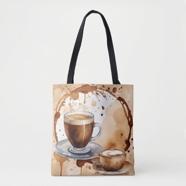 Bolso De Tela Nada más que manchas de café (Anverso)