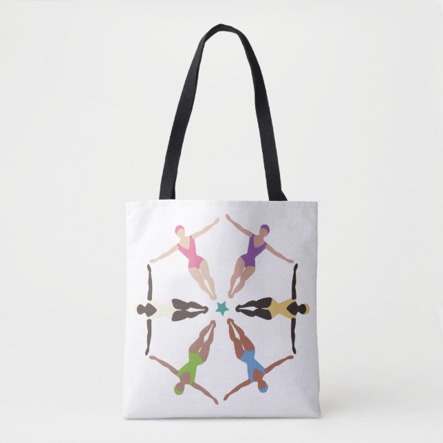 Bolso De Tela Nadadores Sincronizados (Anverso)