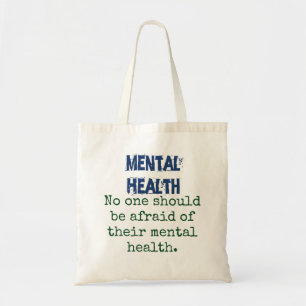 Bolso De Tela Nadie Debería Tener Miedo - Cita De Salud Mental