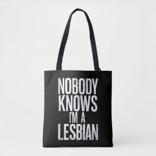 Bolso De Tela Nadie sabe que soy una lesbiana cómica de orgullo 