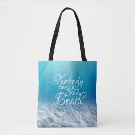 Bolso De Tela Nadie tiene gusto de una playa sombría