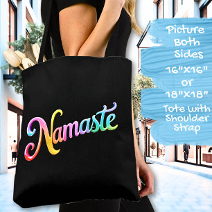 Bolso De Tela Namaste en un negro
