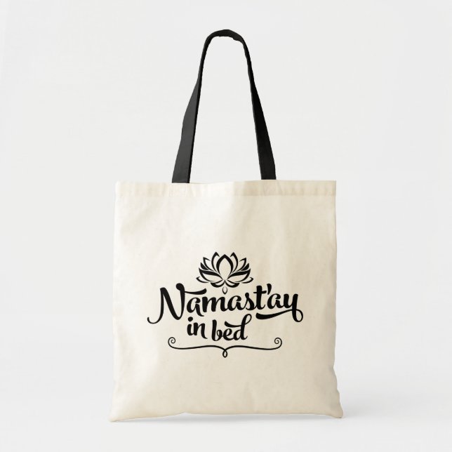 Bolso De Tela Namaste Funny Quote Tote (Frente)
