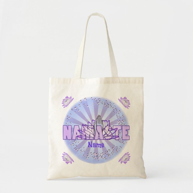 Bolso De Tela Namaste Hands Tote Bag (Frente)
