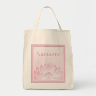 Bolso De Tela Namaste Lotus Personalizado de diseño de flores ro