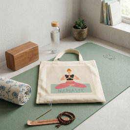 Bolso De Tela Namaste Yoga Ilustracion Cute Tote Bag