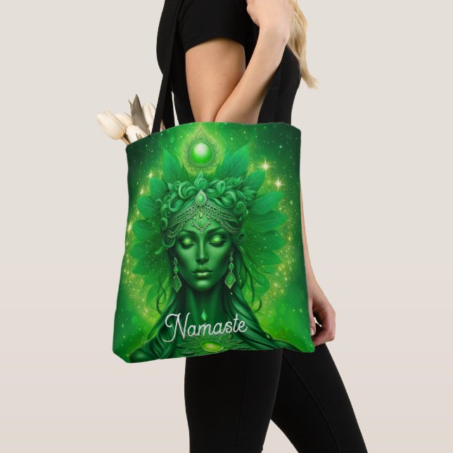 Bolso De Tela Namaste, Yoga, Meditación, Paz, Respeto (Detalle)