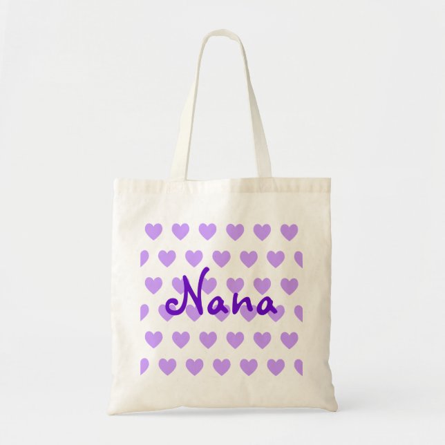 Bolso De Tela Nana en morado (Frente)