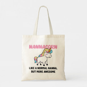 Bolso De Tela Nana Grandma Unicorn Funny