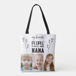 BOLSO DE TELA NANA PERSONALIZA FOTO TOTE BAG PARA ABUELA