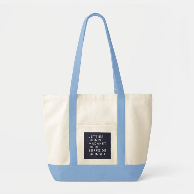 Bolso De Tela Nantucket Beaches Shopper Tote Bag (Frente)