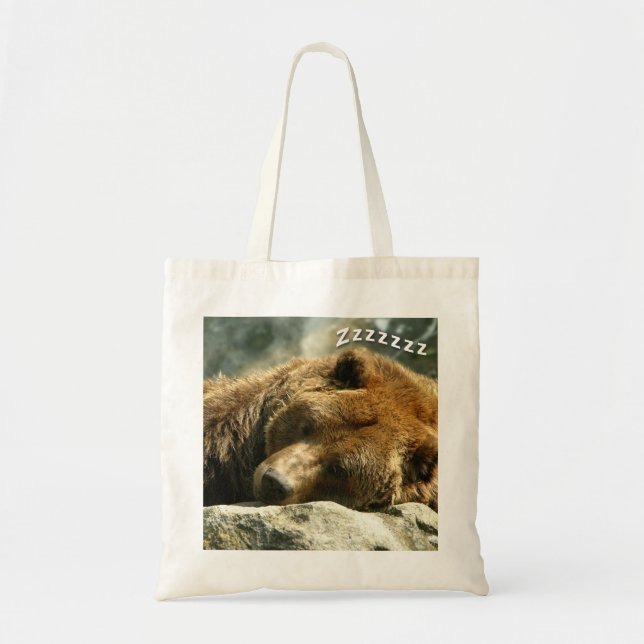 Bolso De Tela Nap Time Bear (Frente)