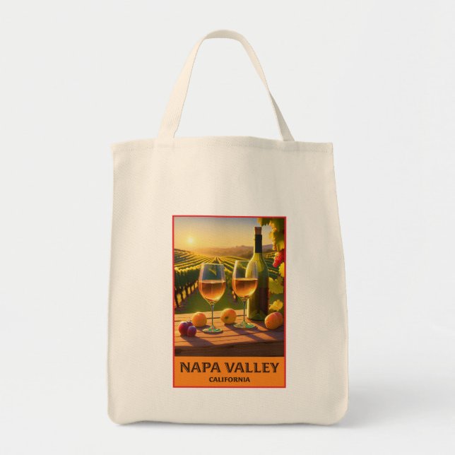 Bolso De Tela Napa Valley California (Frente)