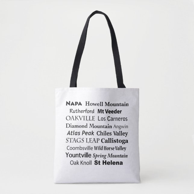 Bolso De Tela Napa Wine Country (Anverso)