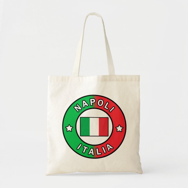 Bolso De Tela Napoli Italia (Frente)