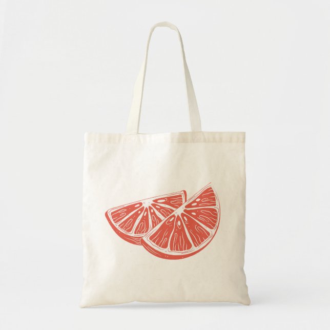 Bolso De Tela Naranja (Frente)
