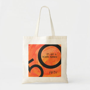 Bolso De Tela Naranja 50 años cumpleaños
