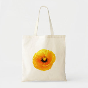 Bolso De Tela Naranja Amarillo Neón Poppy Resumen Bodas Florales