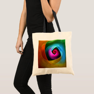 Bolso De Tela Naranja azul Patrón de arte de resumen moderno ros