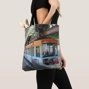 Bolso De Tela Naranja Blue Wuppertal Floting Train