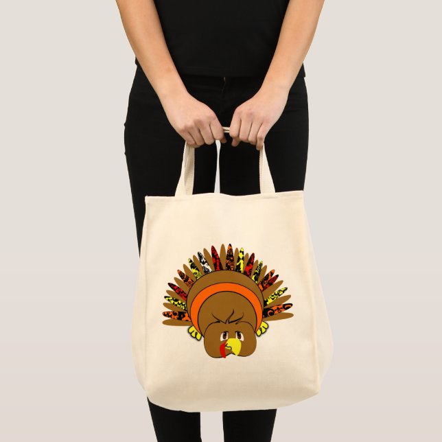 Bolso De Tela Naranja #Cute #TURKEY #Tote (Anverso (producto))