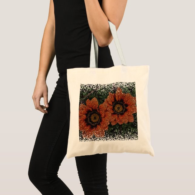 Bolso De Tela Naranja Daisy Balls Presupuesto Tote Bag (Anverso (producto))
