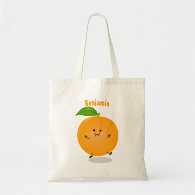 Bolso De Tela Naranja de danza dulce cítricos (Frente)
