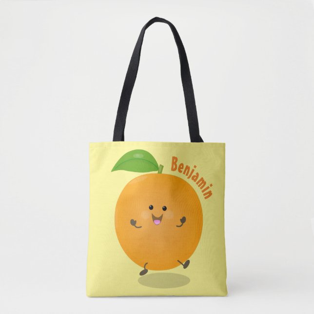 Bolso De Tela Naranja de danza dulce cítricos (Anverso)