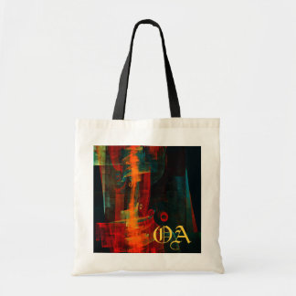 Bolso De Tela Naranja del agua Azul Rojo Azul Moderno Resumen Pa
