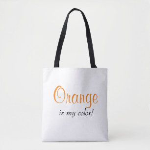 Bolso De Tela Naranja es mi cotización de color