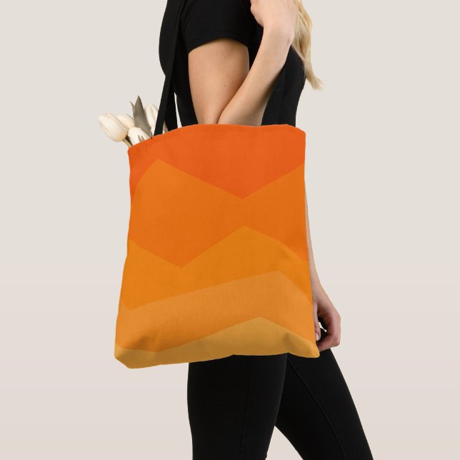 Bolso De Tela Naranja Fade (Detalle)