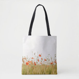 BOLSO DE TELA NARANJA FLOWERS