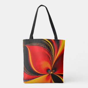 Bolso De Tela Naranja Fury Fractal