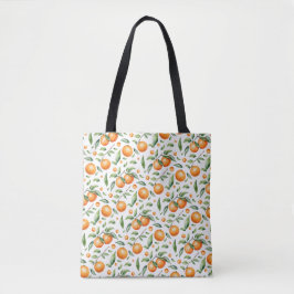 Bolso De Tela Naranja gemelos Baby Shower Tote Bag