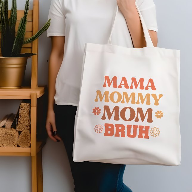 Bolso De Tela Naranja Graciosa Mamá Mamá Mamá Mamá Bruh Cita La  (Subido por el creador)
